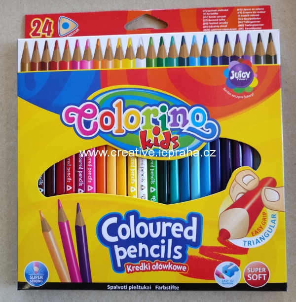 pastelky Colorino trojhranné Pastel 12 barev